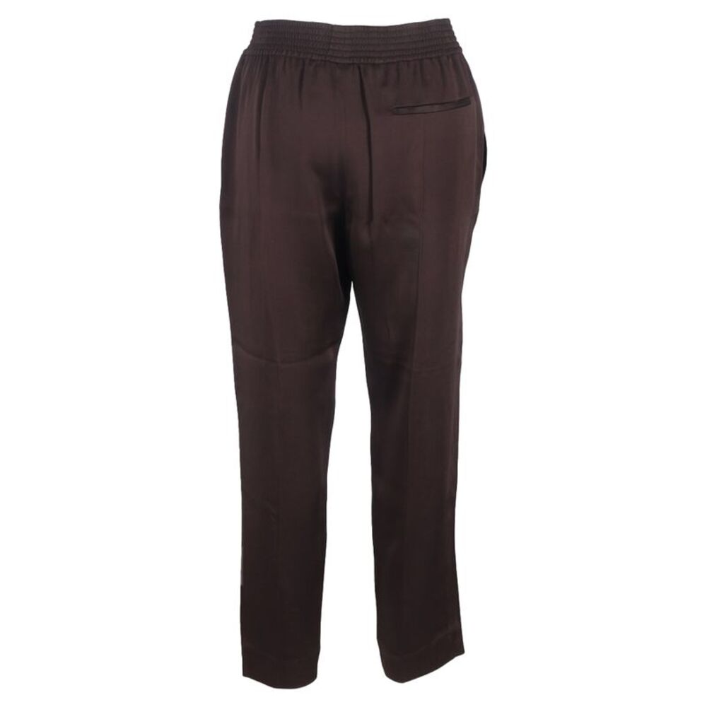 Haider Ackermann Drawstring Wide-Leg Trousers in Brown Cotton - Picture 3 of 3